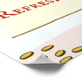 Pirate Thema met vogelherfrisdranken Poster (Hoek)