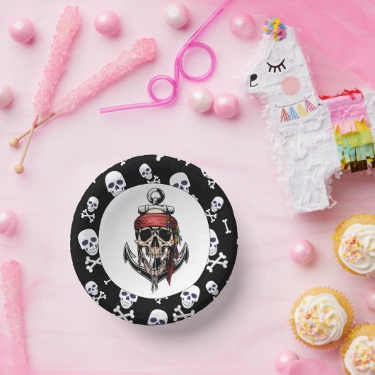 Pirate thema partij volwassen nautisch papieren kommen (Feest)