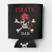Pirate thema Partij Volwassen Schedel. DAD Salty S Blikjeskoeler (Voorkant)