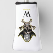 Pirate thema Partij Volwassen schedel Monogram Golfheadcover (Draai 90)