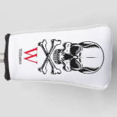 Pirate thema Partij Volwassen schepen Schedel Mono Golfheadcover (Voorkant)