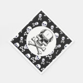 Pirate thema partij volwassen schepen schedels servet (Hoek)