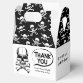 Pirate thema Partij Volwassen Schip Schedel Bedankdoosjes (Geopend)