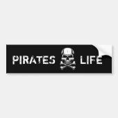 Pirate thema Partij Volwassen Schip Schedel Bumpersticker (Voorkant)