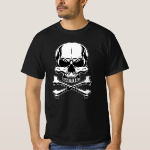 Pirate thema Partij Volwassen Schip Schedel T-shirt