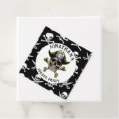 Pirate thema Party Adult Skull Gift Label (In situ)