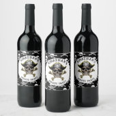 Pirate thema Party Adult Skull Gift Label Wijn Etiket (Flessen)