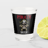 Pirate thema Party Volwassen BRUID Shot Glas (Voorkant)