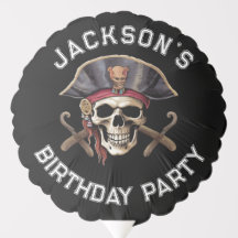 Pirate thema Party Volwassen CAPTAIN Skull 1 ZWART