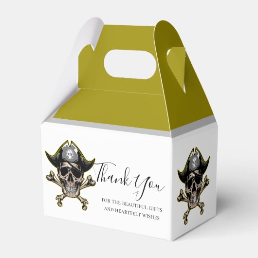 Pirate thema party volwassen Cross Botten Favor Bo Bedankdoosjes (Achterkant)