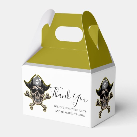 Pirate thema party volwassen Cross Botten Favor Bo Bedankdoosjes (Voorkant Zijde)