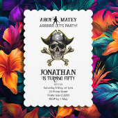 Pirate thema Party Volwassen schedel Cross Botten Kaart