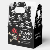 Pirate thema Party Volwassen Zoute Schedel Zwart Bedankdoosjes (Geopend)