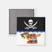 Pirate Thema: Schone Vuile Vaatwasser magneet (Voorkant / Achterkant)