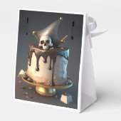 Pirate thema taart verjaardag bedankdoosjes (Achterkant)