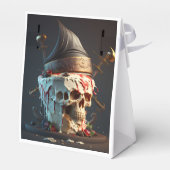 Pirate thema taart verjaardag bedankdoosjes (Achterkant)