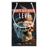 Pirate thema verjaardag klein cadeauzakje (Achterkant)