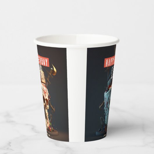 Pirate thema verjaardag papieren bekers (Links)