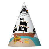 Pirate Thema Verjaardagsfeest Feesthoedjes (Voorkant)