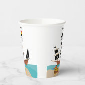 Pirate Thema Verjaardagsfeest Papieren Bekers (Links)