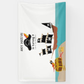 Pirate Thema Verjaardagsfeest Spandoek (Verticaal)