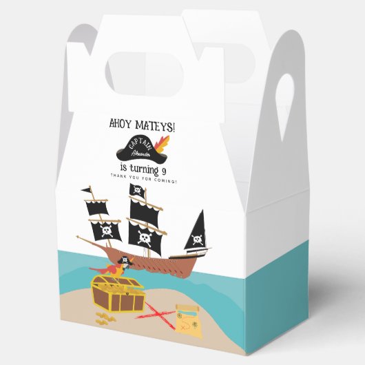 Pirate Thema Verjaardagsfeestje Dank u Bedankdoosjes (Geopend)