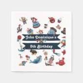 Pirate Thema Verjaardagsfeestje Servet (Voorkant)
