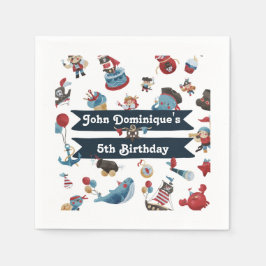 Pirate Thema Verjaardagsfeestje Servet