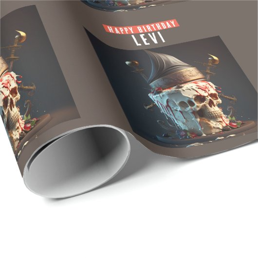 Pirate thema verjaardagstaart cadeaupapier (Rol Hoek)