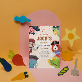 Pirate Theme Birthday Invitation Kaart