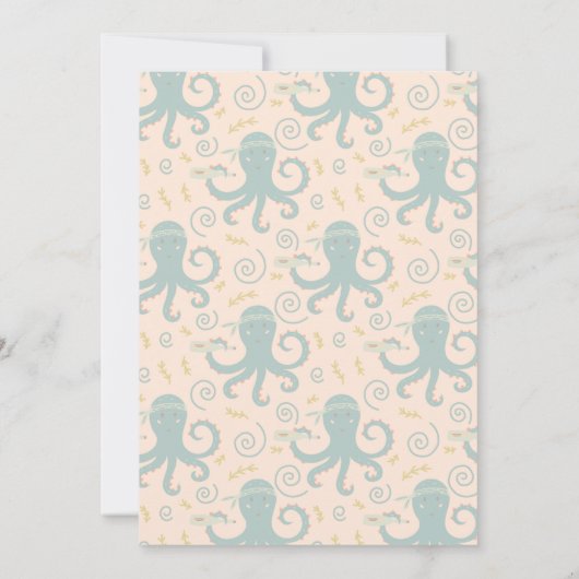 Pirate Theme Birthday Invitation Kaart (Achterkant)