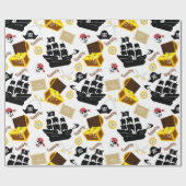 Pirate Theme Cadeaupapier (Vlak)