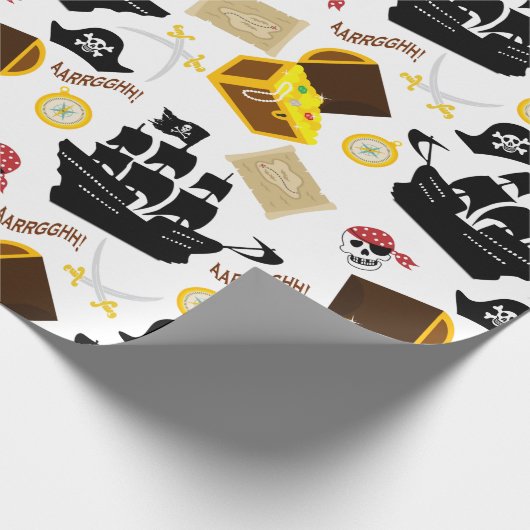 Pirate Theme Cadeaupapier (Hoek)