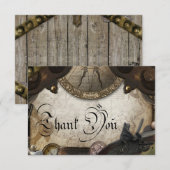 Pirate Theme Dank u kaart (Voorkant / Achterkant)