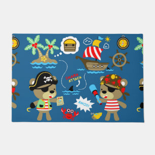 Pirate Theme Deurmat