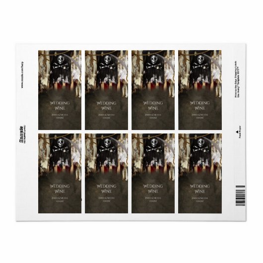 Pirate Theme Party Wine Labels (Full Sheet)
