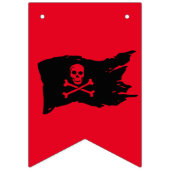 Pirate themed pret bunting / schedel & kruisbotten vlaggetjes (Eerste vlag)
