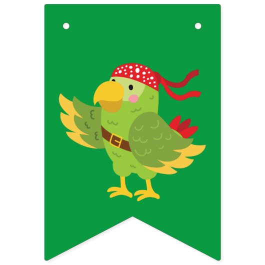 Pirate themed pret bunting / schedel & kruisbotten vlaggetjes (Derde vlag)