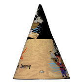 Pirate themed pret pet schedel & kruisgraten feesthoedjes (Rechts)