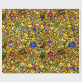 Pirate thesaurierillustratie verpakkingspapier cadeaupapier (Vlak)