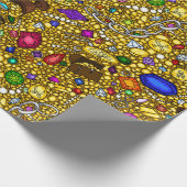 Pirate thesaurierillustratie verpakkingspapier cadeaupapier (Hoek)