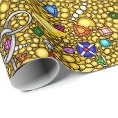 Pirate thesaurierillustratie verpakkingspapier cadeaupapier (Rol Hoek)