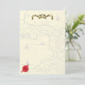 Pirate Thleed Wedding Invites Kaart (Staand voorkant)