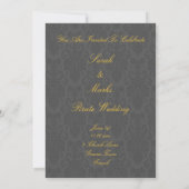 Pirate Thleed Wedding Invites Kaart (Achterkant)