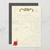 Pirate Thleed Wedding Invites Kaart (Voorkant / Achterkant)