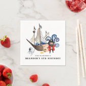 Pirate Thmed Birthday Party Napkins Servet (Insitu)