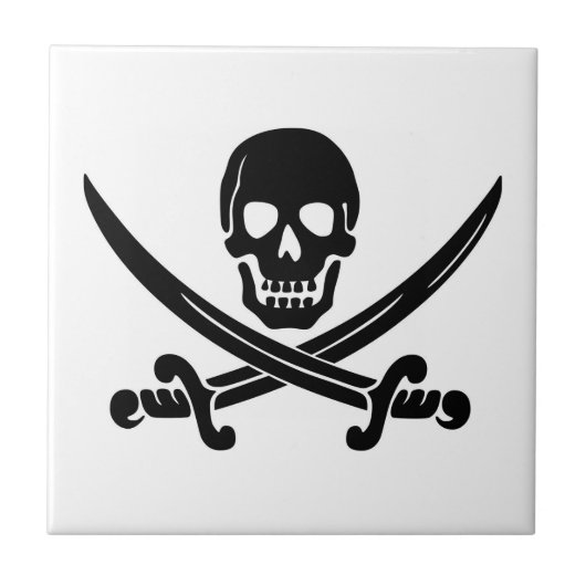Pirate Tile Tegeltje (Voorkant)