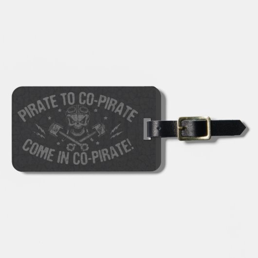 Pirate to Co-Pirate II Bagagelabel (Voorkant horizontaal)