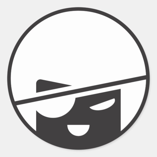 Pirate Tran stickit van jaesond Ronde Sticker (Voorkant)