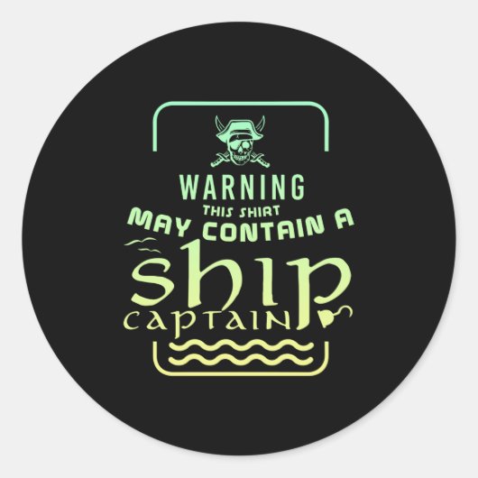 Pirate Treasure Borst Gezegden Ronde Sticker (Voorkant)